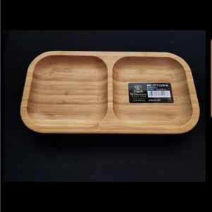 Willmax Set Of 10 Bamboo Divided Dish / Bento box 8.5" inch X 4.5" inch
